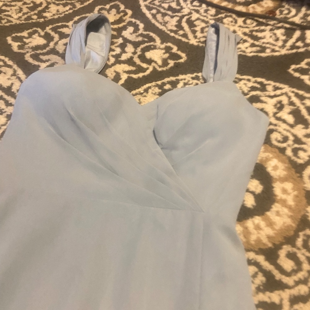 Azazi Bridesmaid Dusty Blue Dress